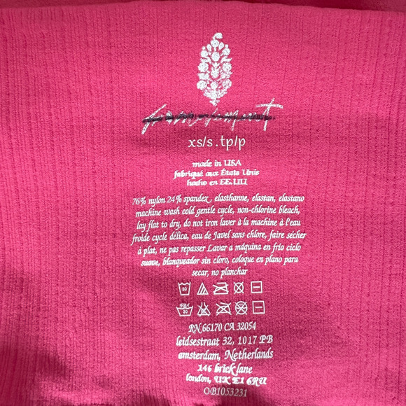 NWOT Free People Movement Good Karma Leggings in Hot Pink xs/s - Picture 8 of 15